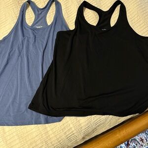2 Old Navy petite tank tops…1 Black and 1 Blue Women's Tank Tops